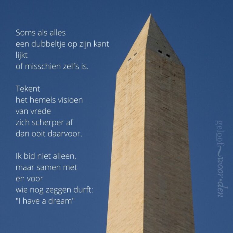 Dubbeltje op zijn kant? Geloofswoorden